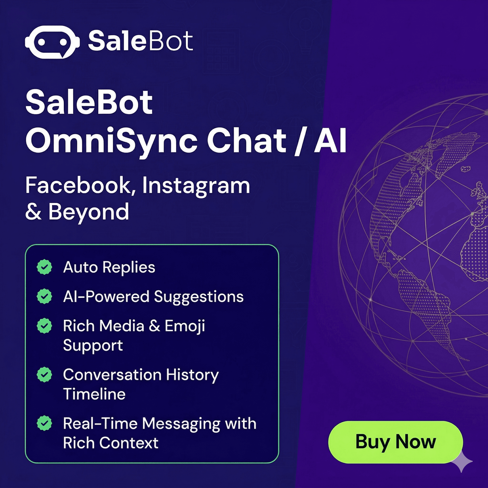 SaleBot OmniSync Chat Addon: Facebook, Instagram & Beyond